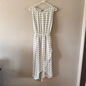 Coco + Carmen Swiss Dot Polka Dot Wrap Tank Dress with Tie size XXL